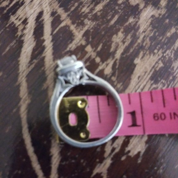 Sterling Silver 925 Engagement Ring Size 7 - Picture 5 of 5